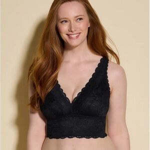 Cosabella Never Say Never
Curvy Plungie Longline Bralette XL Black NWT